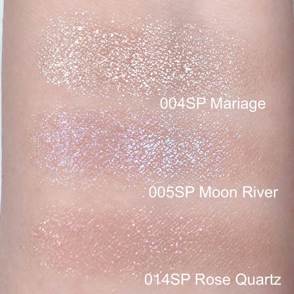 アディクション ザ アイシャドウ 004SP Mariage、005SP Moon River、014SP Rose Quartz