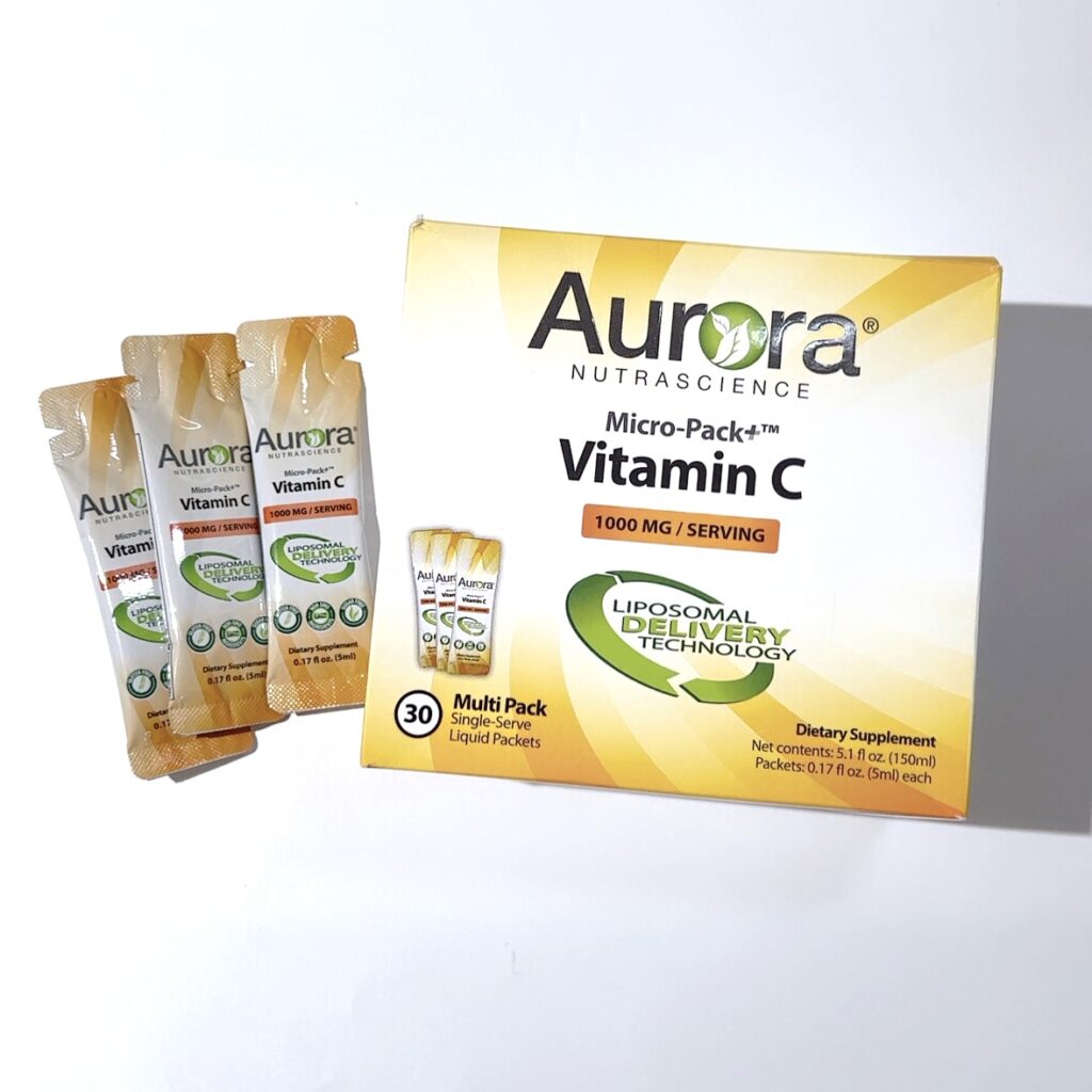 ・Aurora Nutrascience（オーロラニュートラサイエンス）　マイクロパック＋ ビタミンC 1,000mg　30袋入り